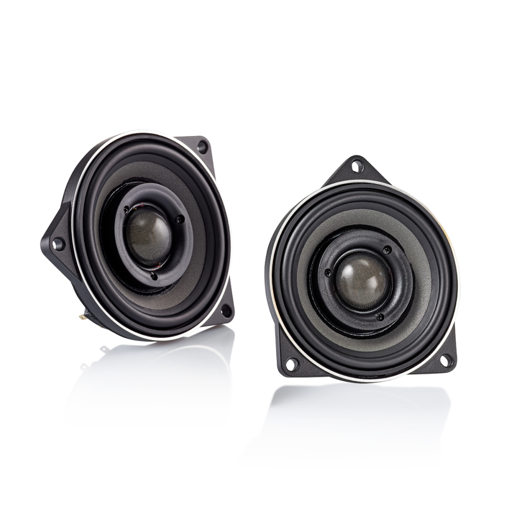 IR Direct Fit BMW Premium 4" (100 mm) 2-Way Point Source Coaxial Speaker Set