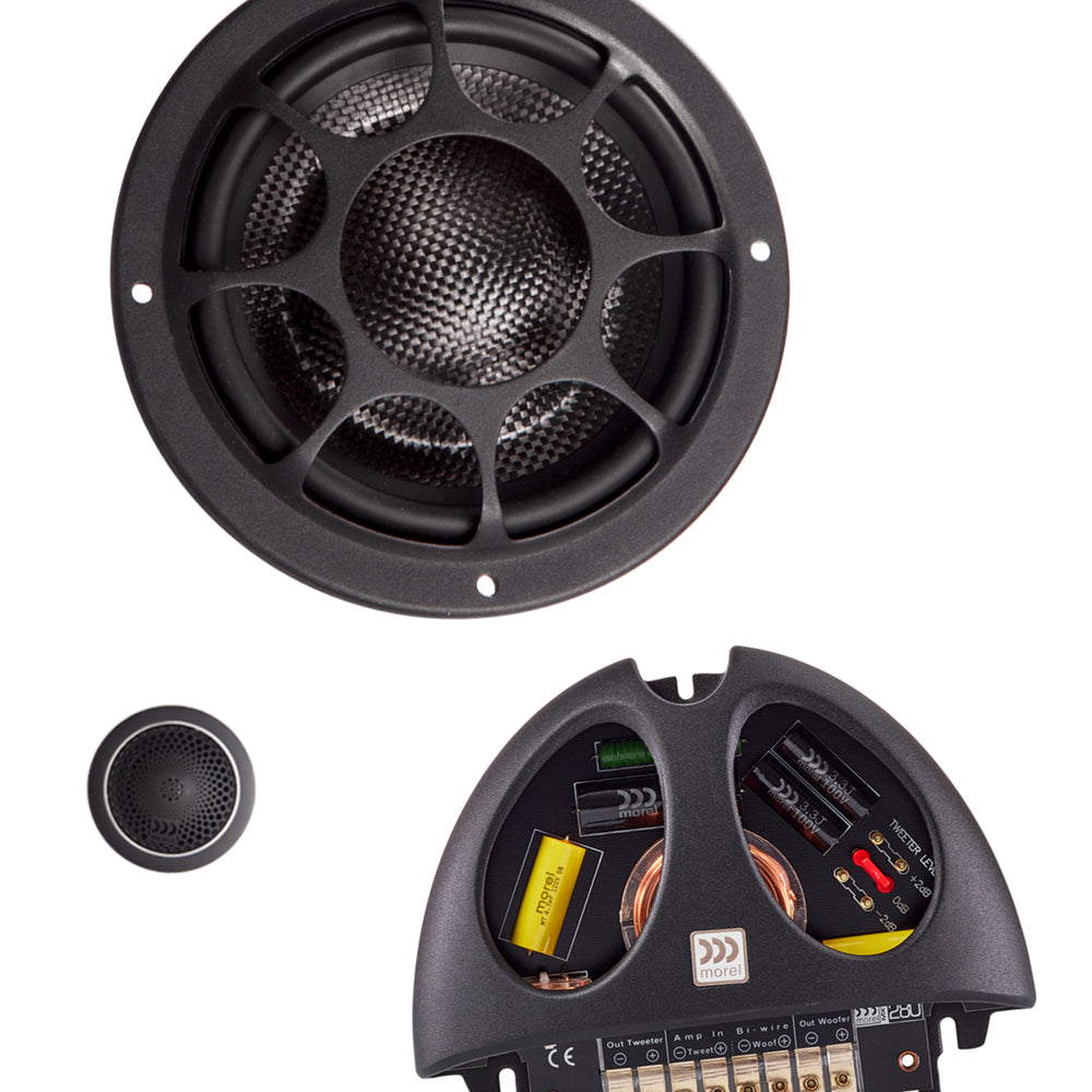 Elate Carbon 5.25" (130 mm) 2-Way Component Speaker Set