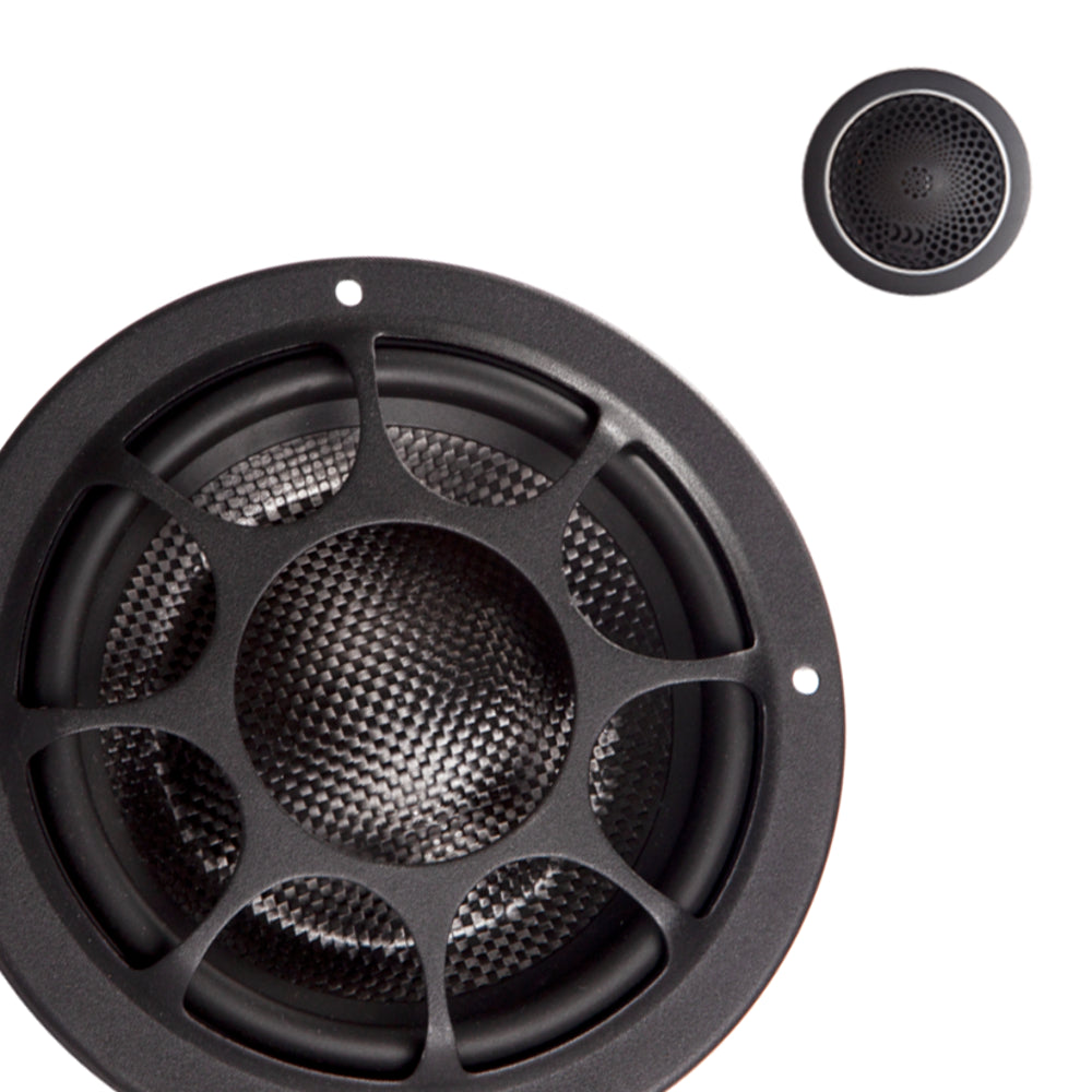 Elate Carbon 5.25" (130 mm) 2-Way Component Speaker Set - Active