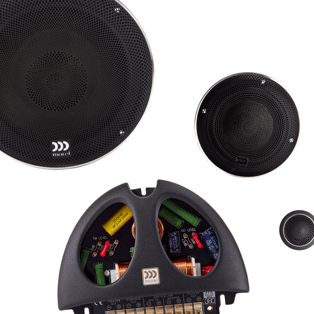 Elate Carbon 6.5" (165 mm) 3-Way Component Speaker Set