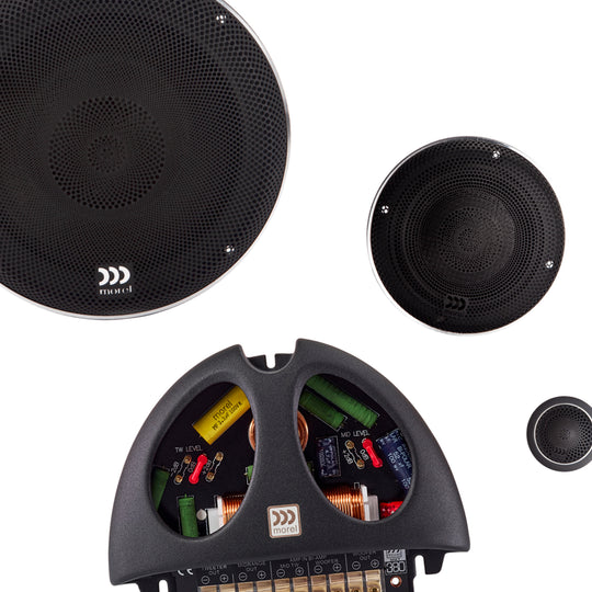 Elate Carbon 6.5" (165 mm) 3-Way Component Speaker Set