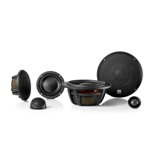 Elate Carbon 6.5" (165 mm) 3-Way Component Speaker Set - Active