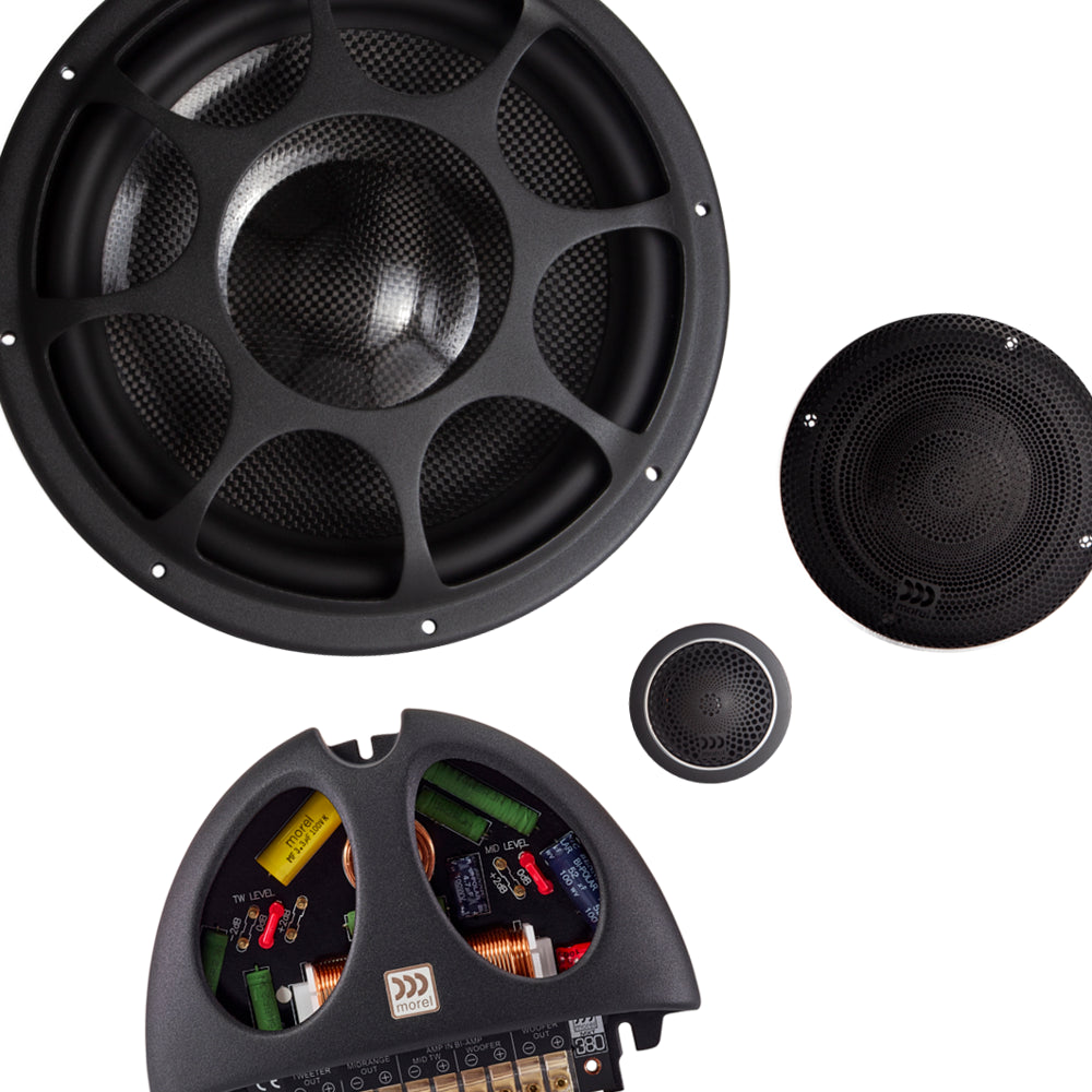 Elate Carbon 9" (230 mm) 3-Way Component Speaker Set