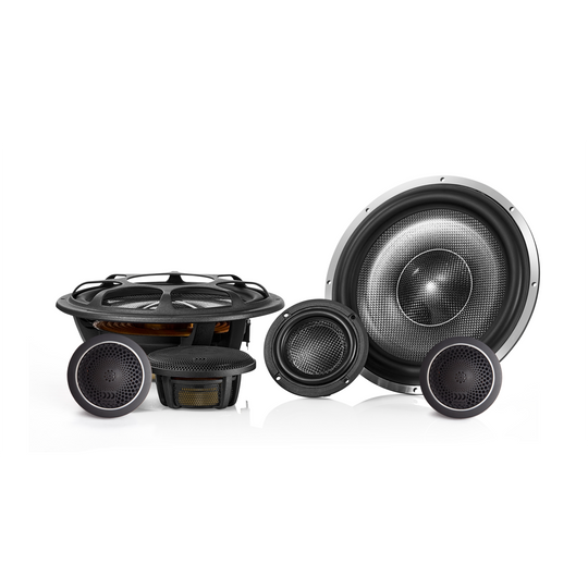 Elate Carbon 9" (230 mm) 3-Way Component Speaker Set - Active