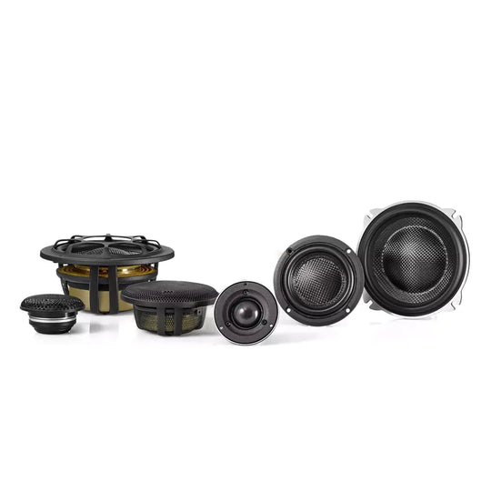 Elate Carbon Pro 5.25" (130 mm) 3-Way Component Speaker Set - Active