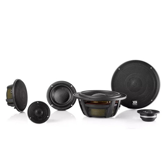 Elate Carbon Pro 6.5" (165 mm) 3-Way Component Speaker Set - Active