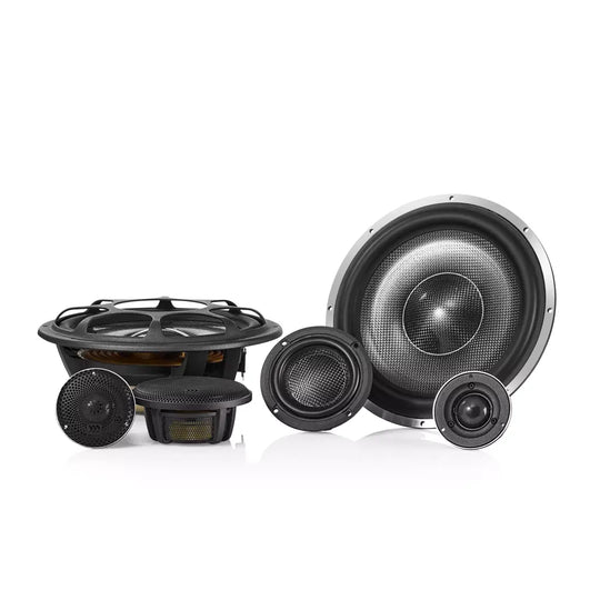 Elate Carbon Pro 9" (230 mm) 3-Way Component Speaker Set - Active