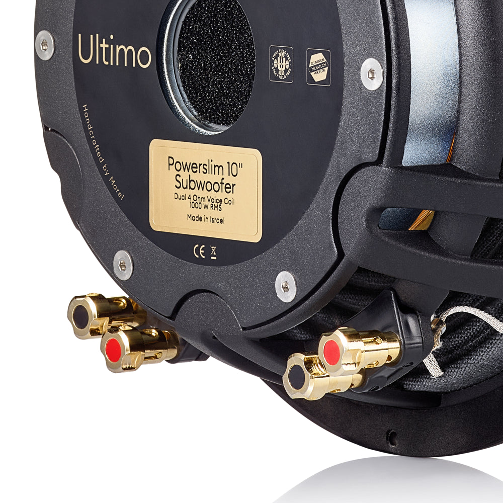 Ultimo Powerslim 10" (250 mm) Dual 4 Ohm Voice Coil Subwoofer