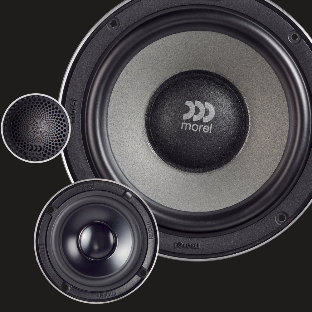 Virtus 6.5" (165 mm) 3-Way Component Speaker Set - 4 Ohm